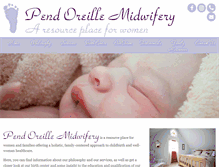 Tablet Screenshot of pendoreillemidwifery.com